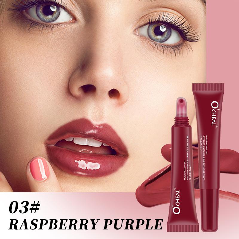 O'CHEAL Five-color Water Light Mirror Liquid Lip Gloss Moisturizing Non-stick Lip Tint Create Plump Lips