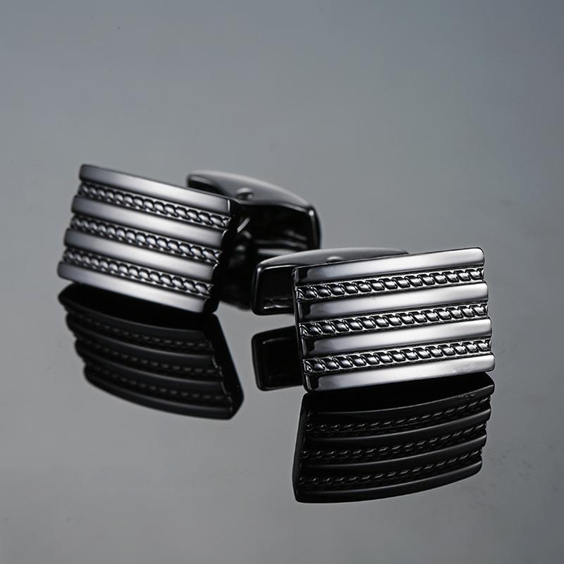 Classic Men's French Shirt Cufflinks High Quality Round Laser Metal Cuffs Buttons Business Suit Accessories, Jewelry Wholesale