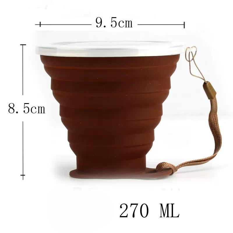 Silicone Folding Cup Travel Mini Lightweight Hotel Hotel Mouthwash Cup Retractable Travel Compression Folding Bowl