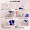 Fresh Portable For Binding-Off Or Edging Latch Hook Needle Crochet Tool Cord Knitting Hook For Knitters Four-Head