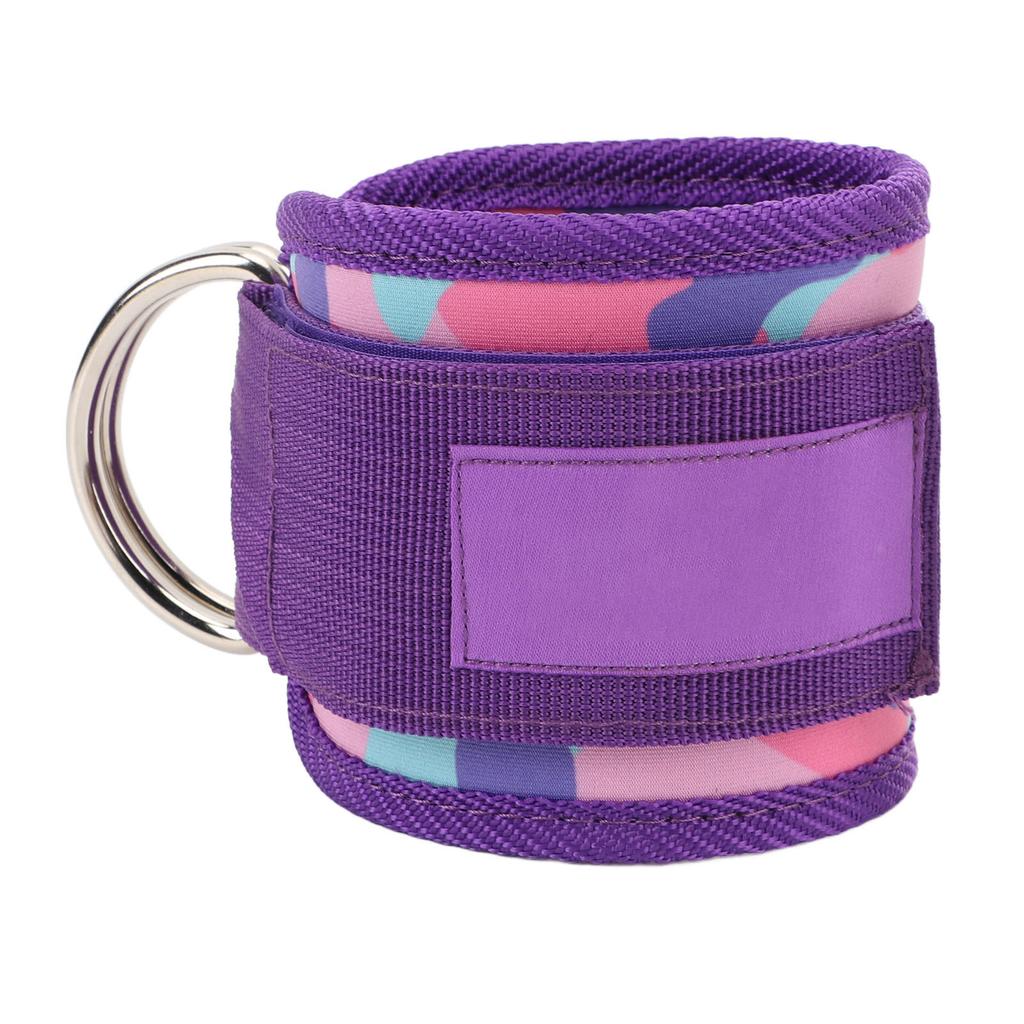 Ankle Cuff Double D Ring Adjustable Comfortable Fit Ankle Cable Straps for Workout Booty Workout