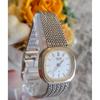 Used Working SEIKO Chariot Quartz Ladies Watch Silver White Dial 2-Hand Vintage