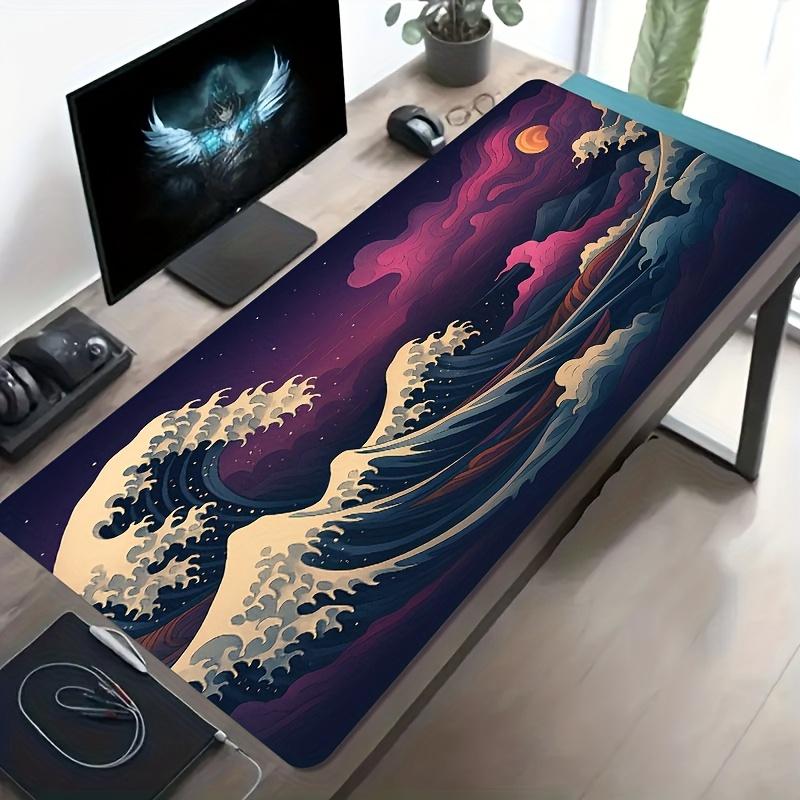 Work Comfort Mouse Pad Large Gaming Desk Mat Cloth Surface Anti Slip Rubber Base for PC Laptop Keyboard