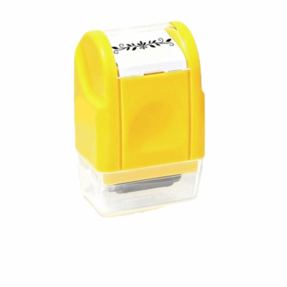 Convenient Roller Hand Account Seal Score Printing Painting Graffiti Gifts Toy  Hand Account жёлтый