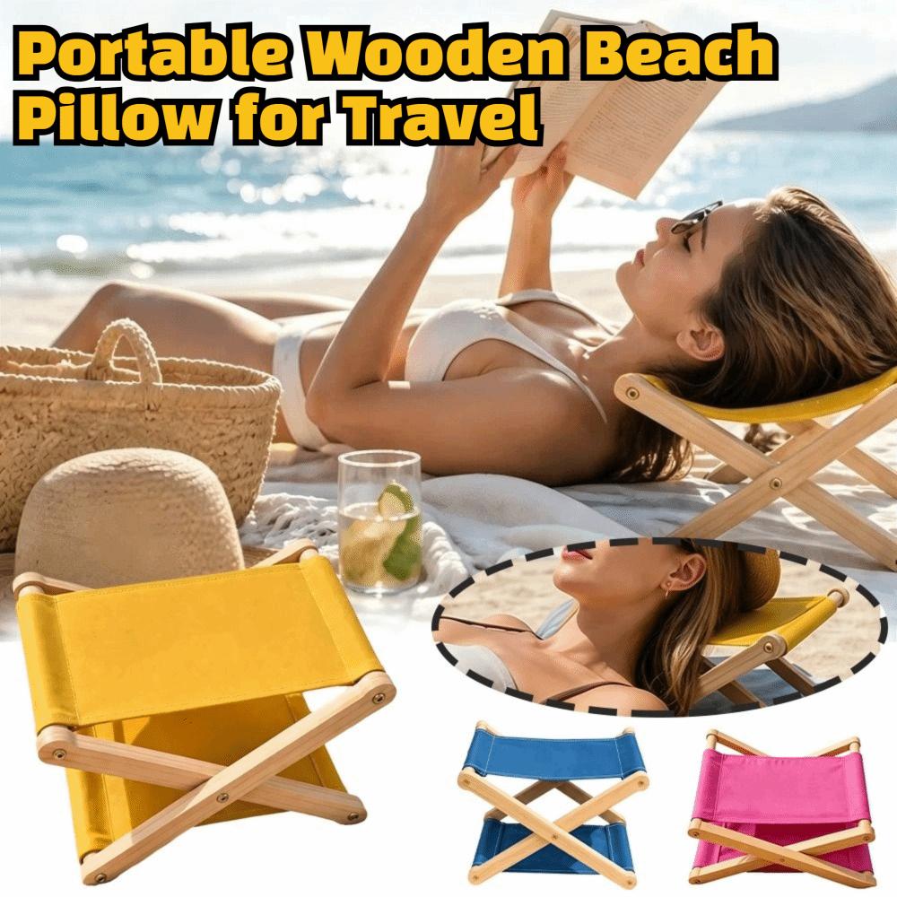 UV Resistant Outdoor Camping Neck Pillow Adjustable Height Canvas Lounge Headrest Household