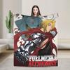 Fullmetal Alchemist  Super Soft Blankets  Girls Boys Plush Bedding Throws Pattern Couch Chair Flannel Bedspread Sofa Bed Cover