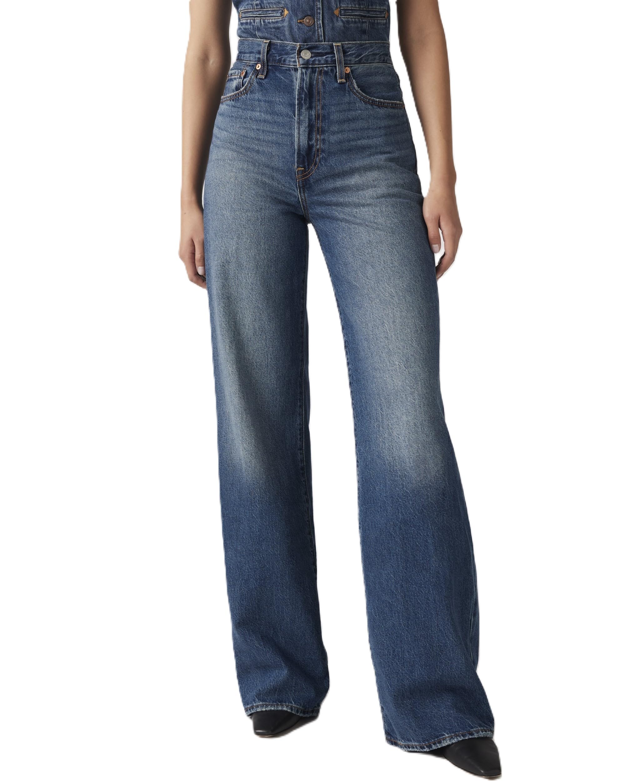 

Levi s RIBCAGE High Rise Wide Leg Jeans Women s A6081-0012 US W27 L30