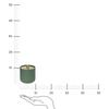 Duo Storage Container Green Gold Lid