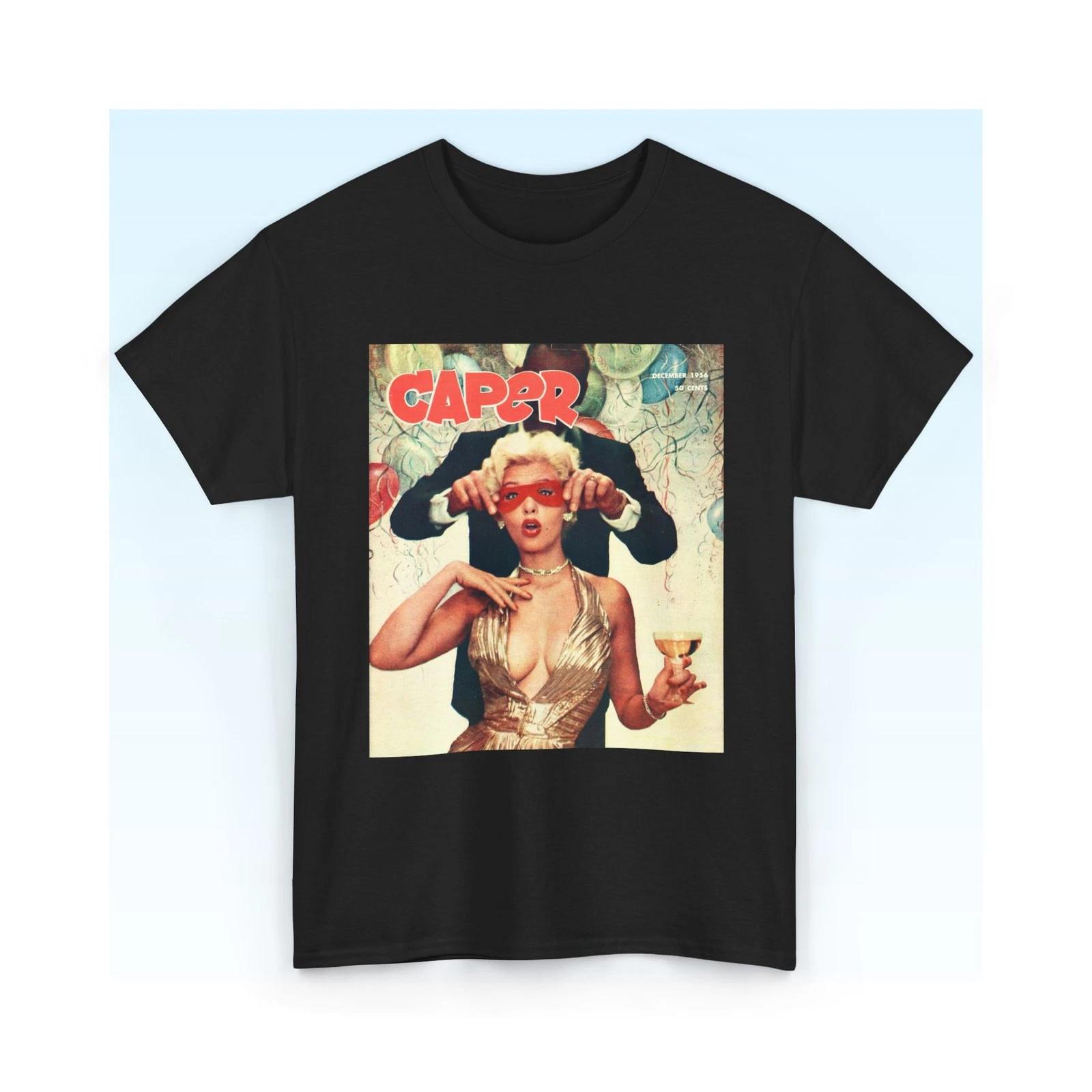 Caper Magazine Cover Tee | Vintage Cocktail Poster T-Shirt S-5XL 3XL