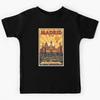 Madrid Spain 1950s Vintage Travel Tourism Kids T-Shirt