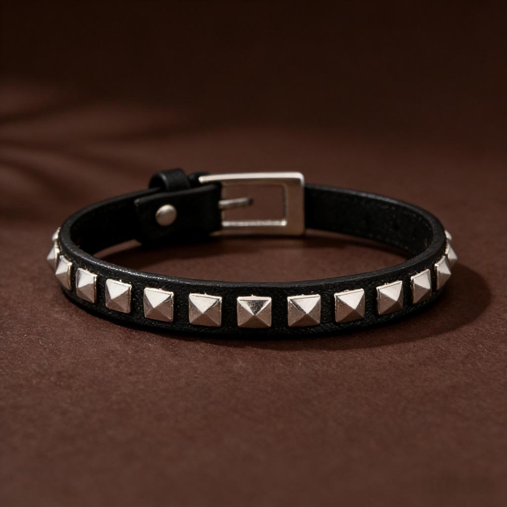 Mode-Temperament, Gürtelschnalle, Nietenarmband, Personalisiertes High-End-Armband, Trendiges und Cooles Personalisiertes Armband.