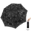 Uv-Proof Lace Embroidered Sun Umbrella Vinyl Parasol Weather Rain Umbrella High-Grade Umbrella