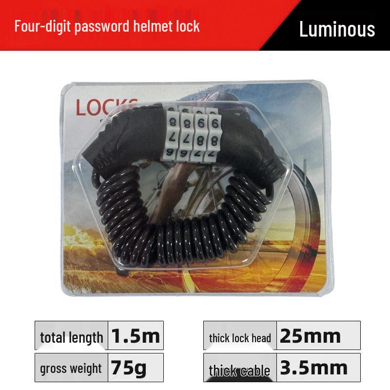 Universal Electric Vehicle Helmet Lock with Key Hook for Motorcycle Safety