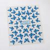 5D illusion polarized butterfly nail sticker pink purple blue fashionable self-adhesive butterfly nail art decoration sticker