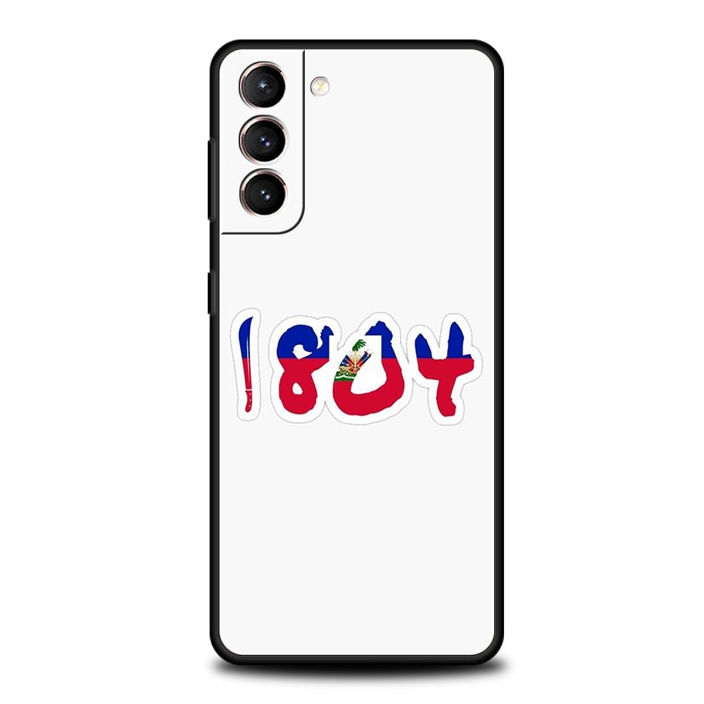 shipping Haiti Flag Soft Phone Case For Samsung Galaxy S25 Edge S24 Plus S23 FE S22 S21 S20 Ultra 5G S10 Black Protect Cover