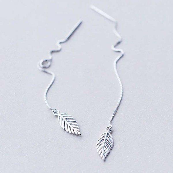 Mode Minimalistischen Lange Ohrring Silber Farbe Einfache Quaste Kette Aussage Ohrringe Frauen Korea Joker Ohr Linie Schmuck Geschenk