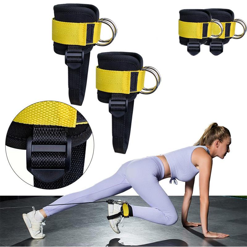 Fitness Gantry Ankle Buckle, Hip and Leg Strength Training Leg Buckle, Pedal Type Multi-directional Adjustable Ankle Buckle