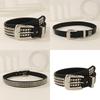 Rivet Fashion And Rhinestone Decoration Women Casual Wide Belt Daily For