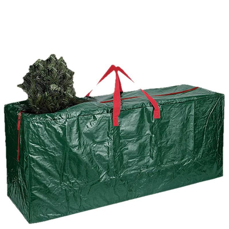 6/7/9FT Christmas Tree Storage Bag - PE Woven Waterproof Holiday Decor Organizer, Large Moving Bag for Xmas Decorations