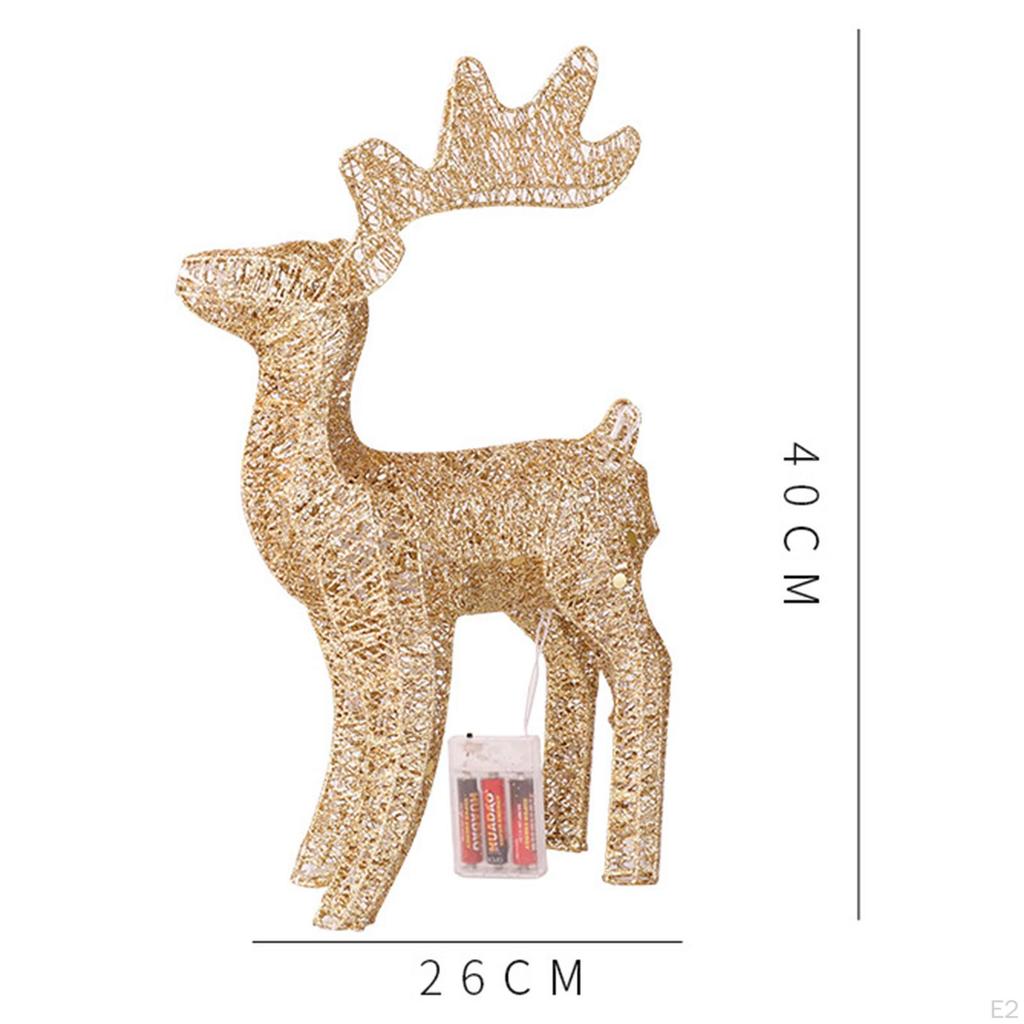 Peaceful Deer Decor Lighted Figurine for Room Bedroom
