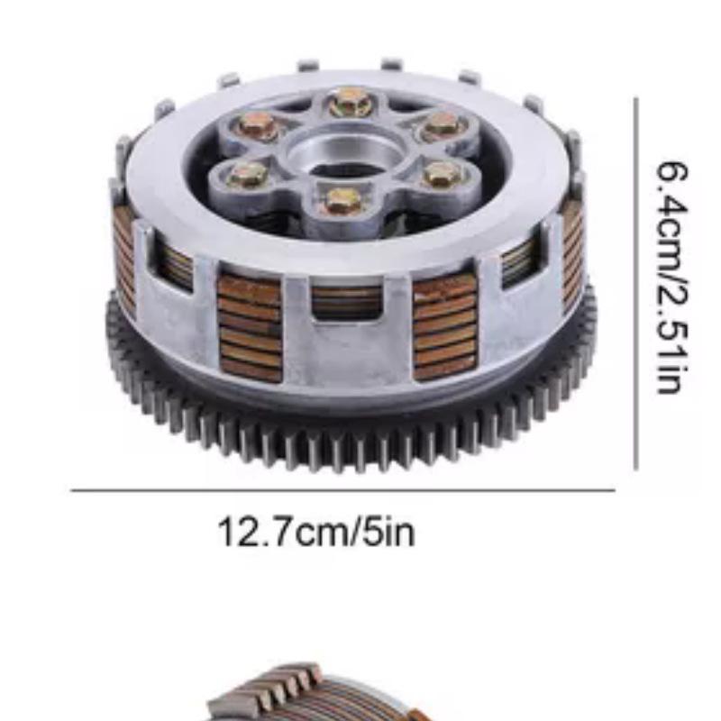Yibai Ke Clutch Assembly for Tornado 250cc Motorcycle (6 Springs, 6 Plates)