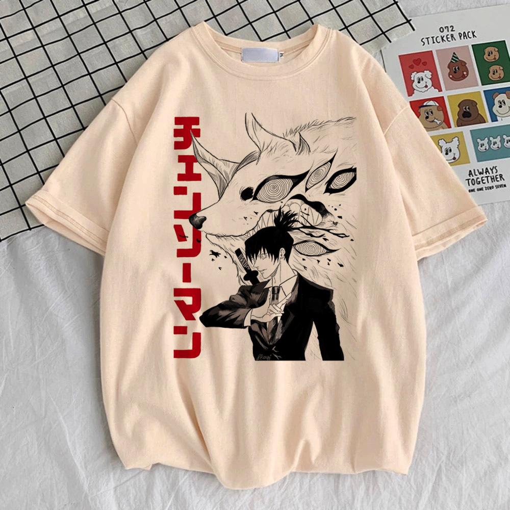 Chainsaw Unisex Top Tees Girl Digital Kawaii Comfortable 80s T Shirt Graphic Hip Hop Retro Colorful
