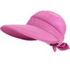 Foldable Hat Wide Brim Sun Hat Summer Hat Protective For Beach Ladies Women Anti-Uv Beach Visor Caps Hats