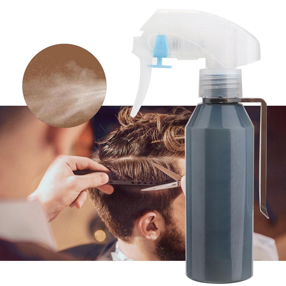 Nachfüllbare Plastik Friseursprayflasche Wassersprüher Salon Barbershop Werkzeug (Grau)
