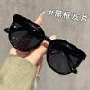 New Retro Round Sunglasses for Women Trendy Small High-end UV Resistant Outdoor Shades Simple Style Eyewear