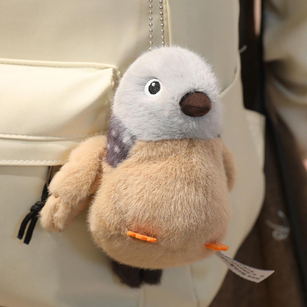 Simulation Plush Bird Keychain Cute Animal Bird Doll Pendant Birds Plush Pendant  Children Gift
