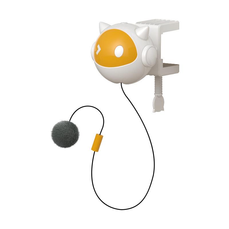 Automatic Lifting Electric Interactive Cat Toy Ball Replaceable Plush Ball Funny Smart Cat Teaser Stick Accesorios Para Gatos