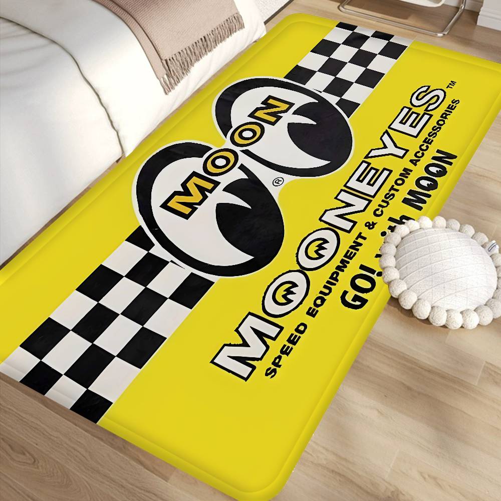 JDM-MOON-EYES Fashion Floor Mat INS Style Soft Bedroom Floor House Laundry Room Mat Anti-skid Household Carpets
