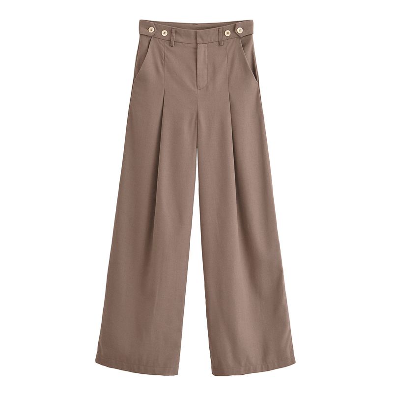 Kaslead New Arrival Women's Fashion Style Blended Hanging Collar Tops Casual Pants 8069333 8054333