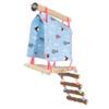 Pet Hammock Tent Colorful Climbing Exercise Small Pet Hanging Nest with Ladder for Parrot Hamster