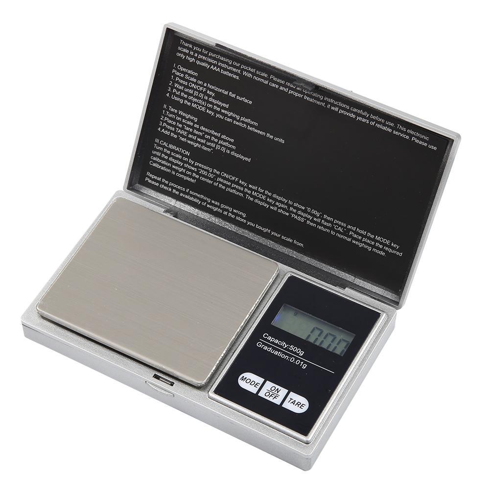 Mini Palm Jewelry Pocket Scale Digital Electronic LCD Backlight Weight Gold \UK