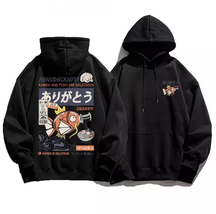 Japanese Anime Men's And Women's Oversized Hoodie Long Sleeve Sweatshirt Fleece Tops Streetwear Vintage Clothing Unisex Clothing