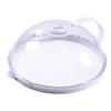 Microwave Splash Cover with Handle - BPA-Free Plastic Food Shield for Oven & Plate Heating, Easy-Clean Steam Vent Design