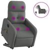 VidaXL Fauteuil Inclinable de Massage Électrique, Chaise de Relaxation avec Dossier et Repose-pied Réglables, Siège de Salon 3206823