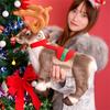 Simulation Deer Doll Plush Toy with Life Like Design Companion Stuffed Animals Toy for Children Christmas Gift Supply
