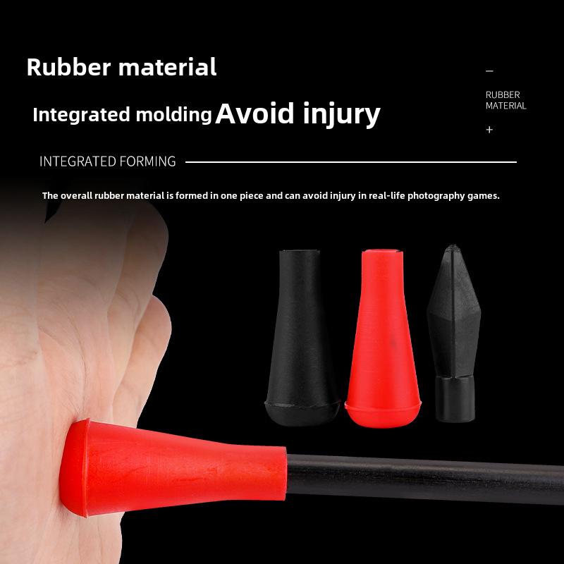 6/7/8 mm große, runde Pfeilspitzen aus Gummi für Bogen, Pfeilhülsen und Zielspitzen.