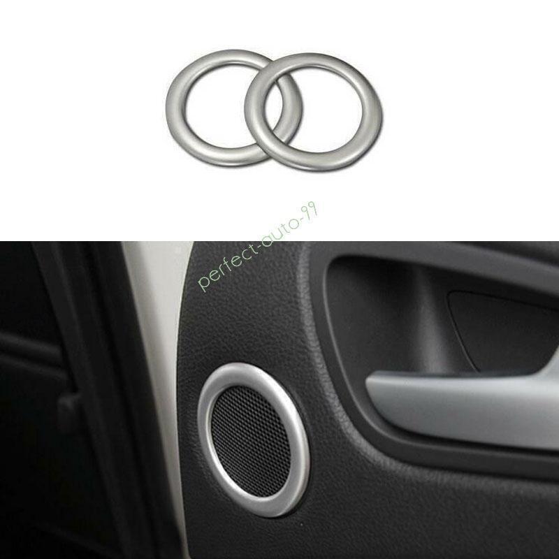 For Ford Escape Kuga 2013-2018 19 Matte Silver Inner Door Speaker Audio Cover