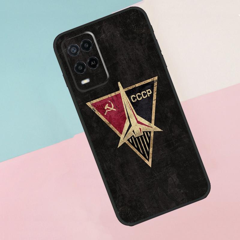 Red Soviet Union USSR Flag For Oppo A40 A60 A80 A18 A38 A58 A78 A98 A79 A16 A76 A96 A15 A74 A94 A54 A77 A17 Phone Case