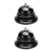 2 Pezzi Campanello di Servizio Suono Squisito Chiaro Forma Classica Lucidatura Lucida Base Antiscivolo Campanello di Chiamata per