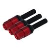 20 Pcs Taper Cone Lug Bolts Aluminum Alloy M12x1.5 Conical Seat Wheel Lug Bolts with Cap Red