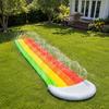 Inflatable Water Slide Outdoor Backyard Sprinkler Slip and Slide Mat Durable Summer Water Play Toy for Kids and Family Fun