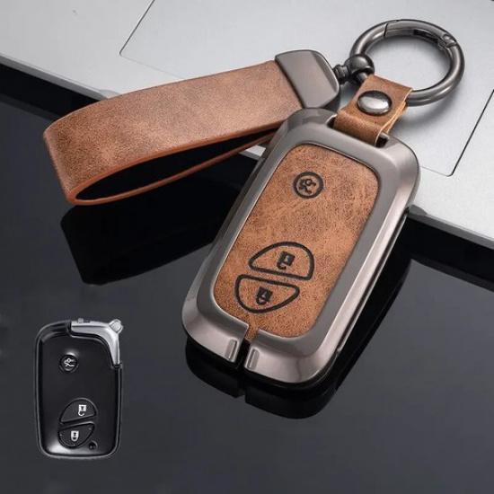 Zinc Alloy Leather Car Key Fob Case Cover Bag For Lexus CT200h ES350 IS250 RX350
