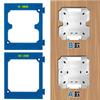 Splicable Socket Box Hole Drilling Jig With Built In Level And Router Bit For Home Renovation Woodworking