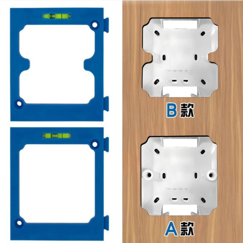 Splicable Socket Box Hole Drilling Jig With Built In Level And Router Bit For Home Renovation Woodworking