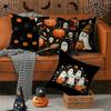 Halloween-themed Pumpkin & Ghost PillowsSuitable for Sofa Car Bedroom Decorative Cushion Cover Pillow Cover