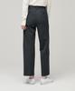 MUSINSA STANDARD WOMAN Women'S Heavyweight Fleece-Lined Straight Hidden Elastic Waist Slacks [Gray]